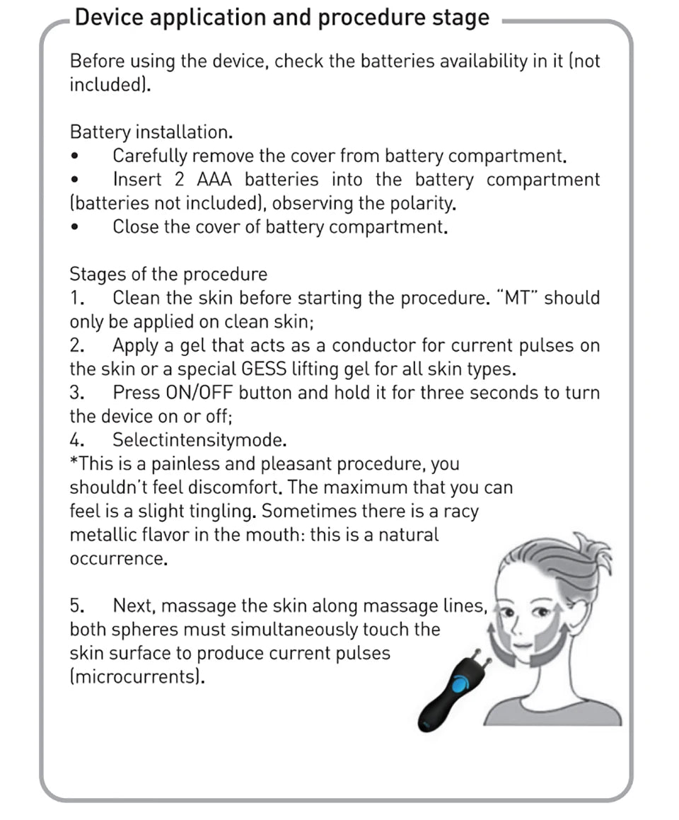 Microcurrent Facial Device